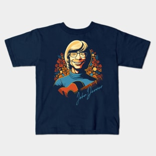 John Denver -  Retro Fan Artwork Kids T-Shirt